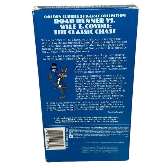 Warner Bros. Cartoons Golden Jubilee 24 Karat Collection VHS - Picture 5 of 7